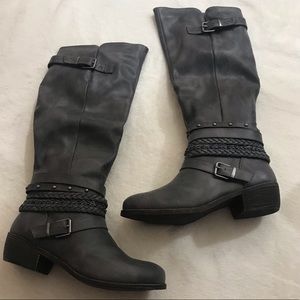 ✨NIB✨ Rampage Knee High Boots Charcoal Gray Size 8